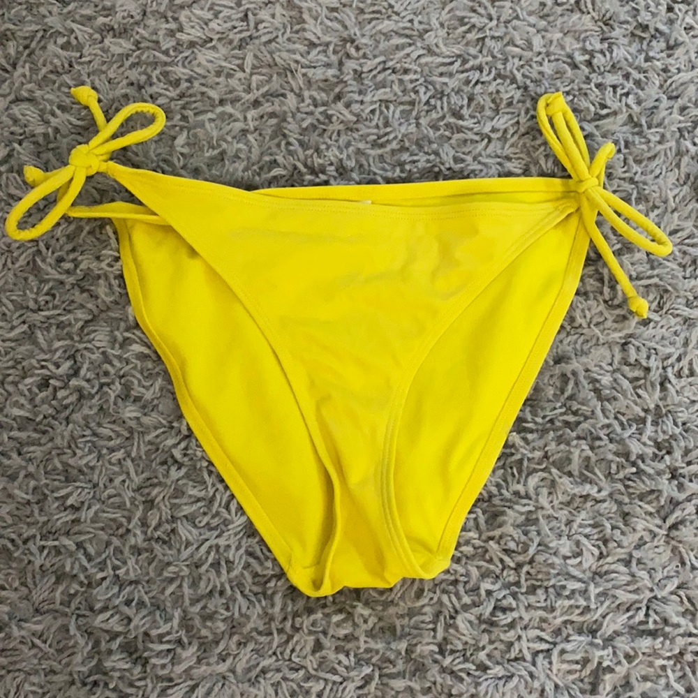 Yellow bikini bottoms